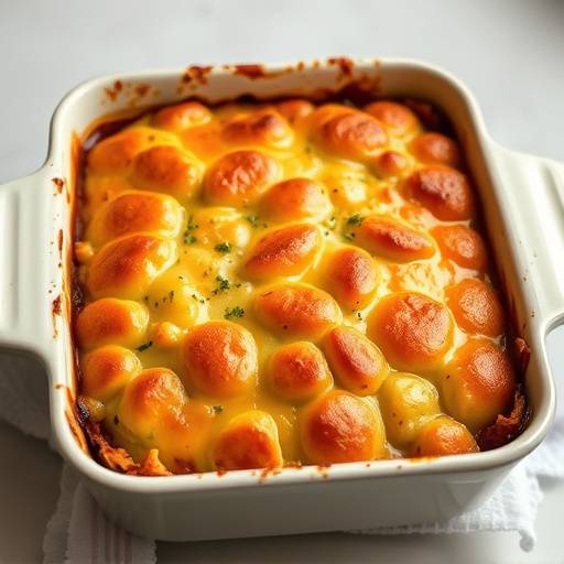 A beautifully prepared Bobotie in a baking dish, ready to be served.