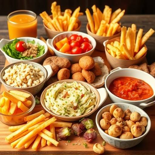 Assorted quick meals